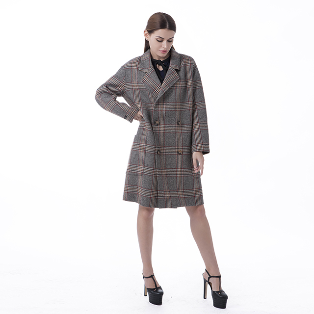 A trendy cashmere overcoat