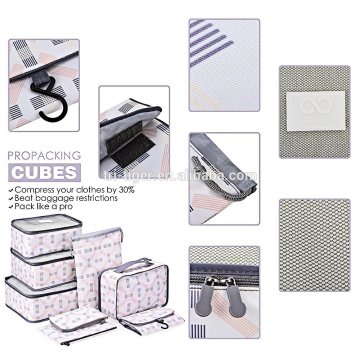 8 Set packing Cubes Travel Organizer Mesh Bags Value Set