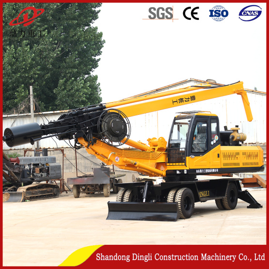 Factory Direct Wheeled 20M Depth Mini Piling Rig