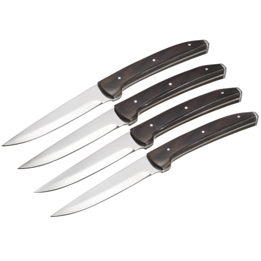 Garwin steak knives with grey color handle
