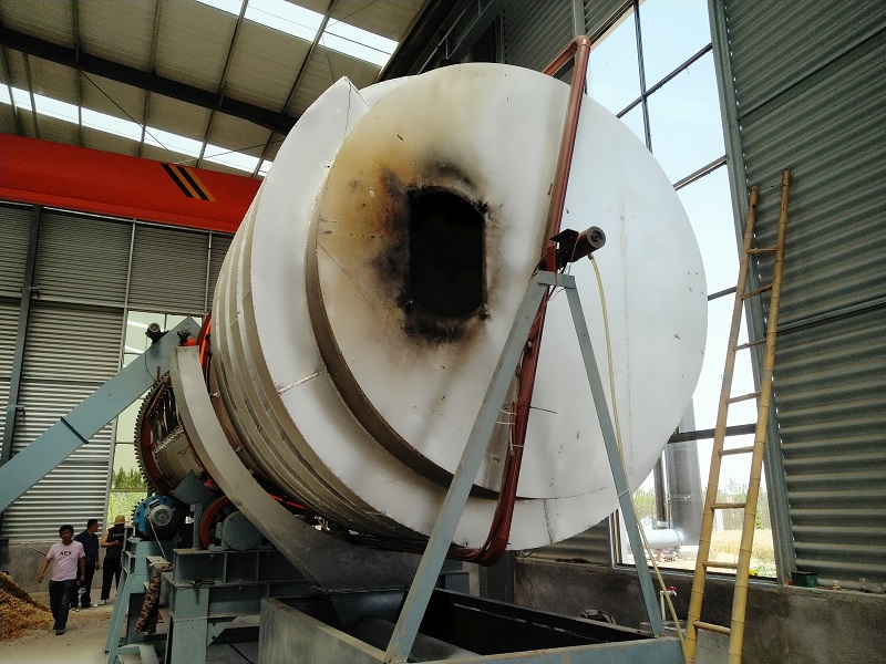 Rotary activation furnace machine