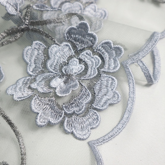 Flower Embroidery lace 3D Africa Fabric