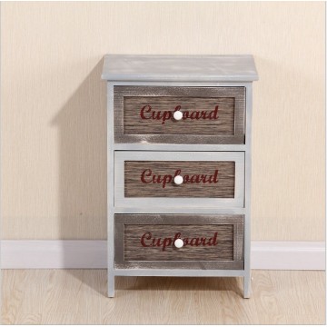 New design classic 3 drawers wood cabinet