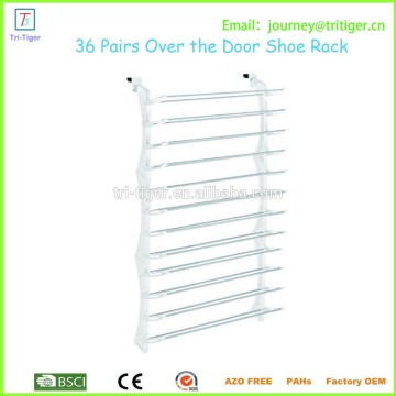 36 Pairs DIY over the door shoe rack hanging plastic shoe rack
