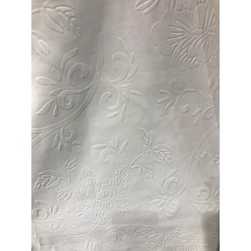 White 3D Embossing Microfiber Fabrics