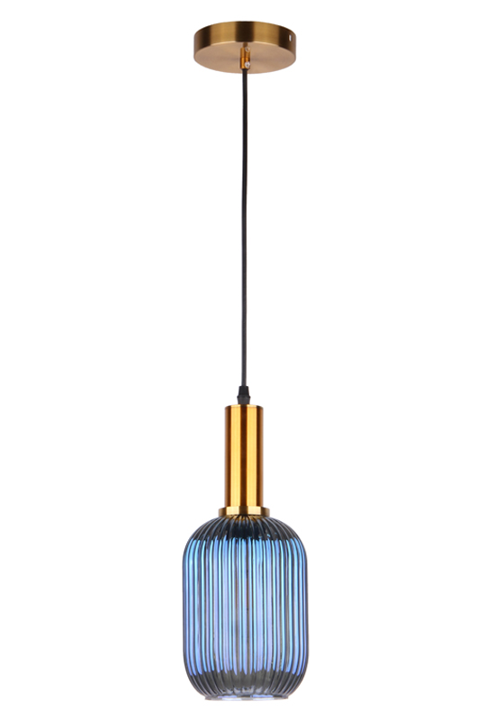 Pendant Lamp Blue Glass