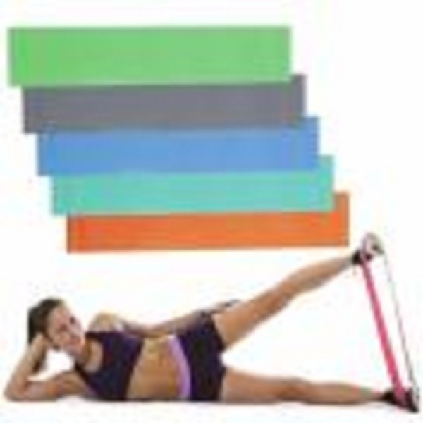 Yoga Exercise Use Fitness Elastic Band in Roll