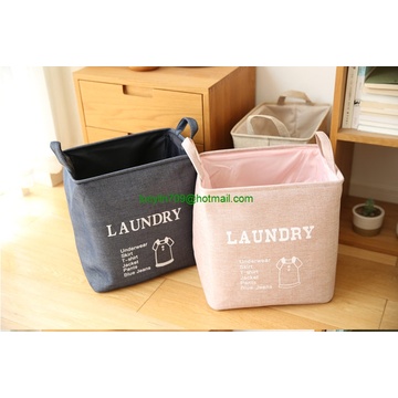 Fabric Foldable Household Storage bin jumbo Round Laundry Basket hamper closet storage