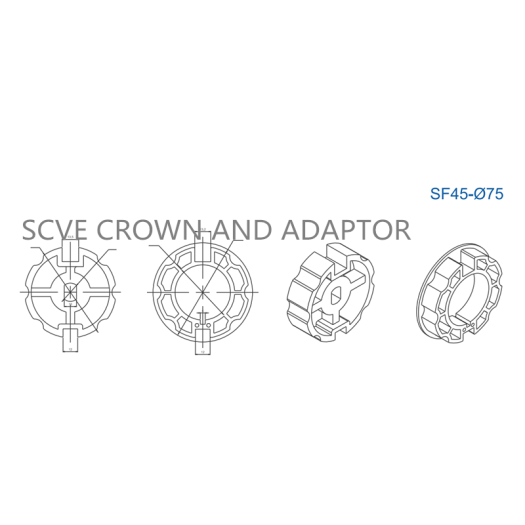 Accessories Crown and Adaptor SF45Series