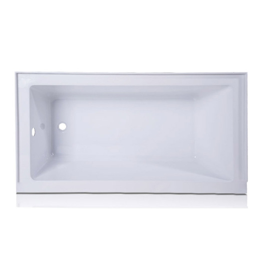 Acrylic Rectangular Drop-in Bathtub in White