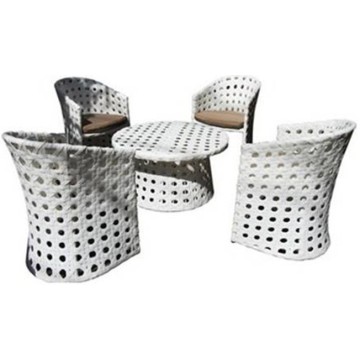 Patio Aluminium Garden Table Furniture White Tables