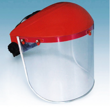 PVC Face shield with ratchet suspension
