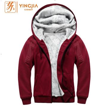 Winter Men's Fashion Solid Color Hooded Sweatshirt Coat