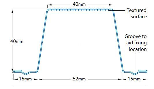 drawing of roofing batten rollformer