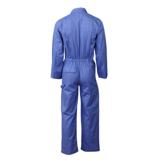 Blue color coverall basic style work wear