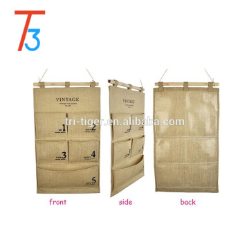 Storage Bag 5 pocket multi-layer fabric debris storage wall hanging bags