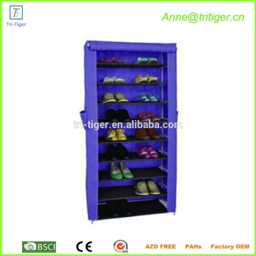 Non- woven fabric Dust-proof shoe storage organizer modern tall shoe cabinet