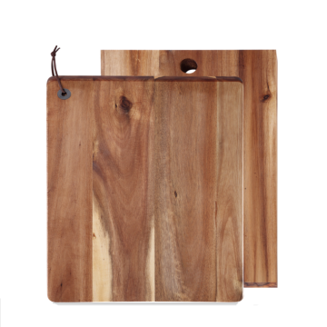 Square acacia wood cutting board