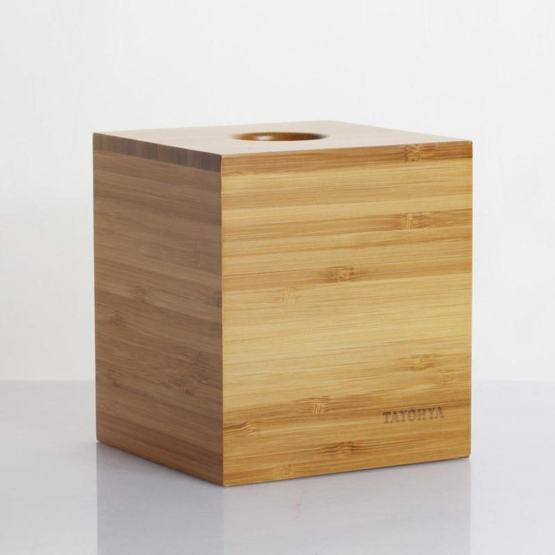 Bamboo Square Towel Box