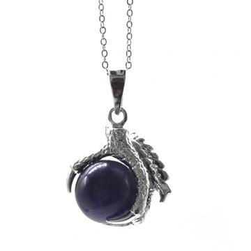 Wholesale Fashion Jewelry Amethyst Sphere Dragon Claw Pendant