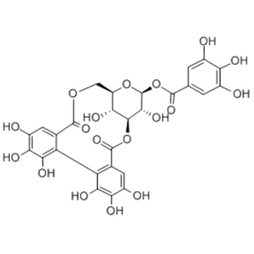 b-D-Glucopyranose, cyclic3,6-[(1R)-4,4',5,5',6,6'-hexahydroxy[1,1'-biphenyl]-2,2'-dicarboxylate]1-(3,4,5-trihydroxybenzoate) CAS 23094-69-1