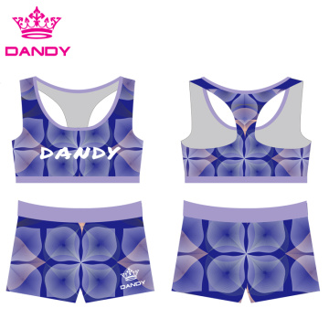 Custom Printing Sublimated Cheerleading Practice Wear