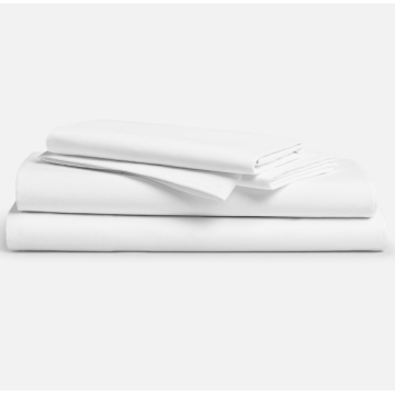 wholesale cotton plain home white bed sheet