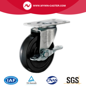 Plate Light Duty Caster with Brake