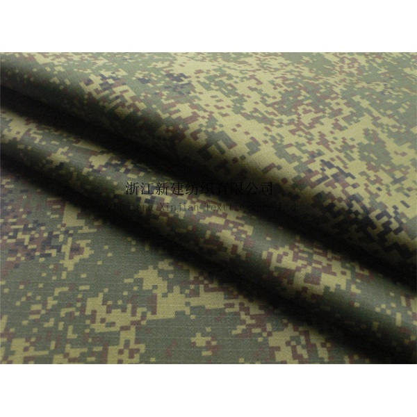 Infrared Retardant CVC Summer Camouflage Fabric for Russia