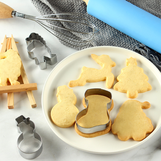 6 pcs Christmas Bell shape Cookie cutter set