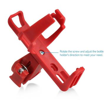 Aluminum Alloy Bicycle Water Bottle Cage Plastic Red