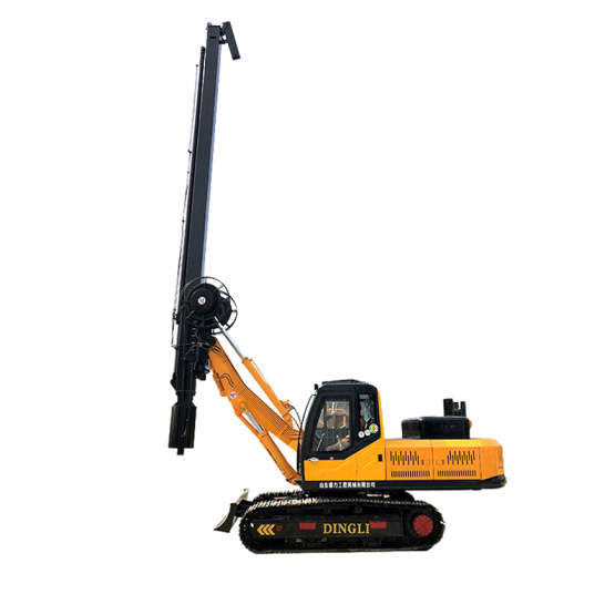 Small hydraulic piling rig machine