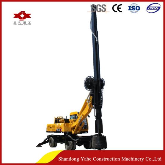 Wheel type square rod rotary drilling rig DL-360