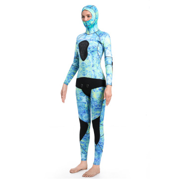 Seaskin Ocean Blue Camo Spearfishing Suits for Women