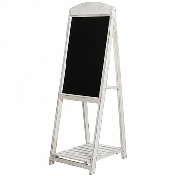 1/2/3 Tiers Wooden Stand Display Shelf With Blackboard
