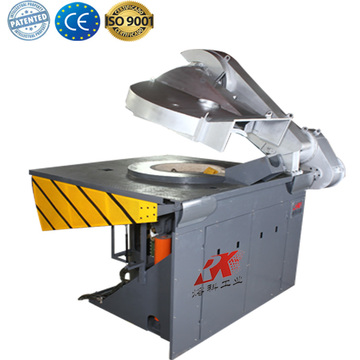 Small induction industrial metal smelting furnace