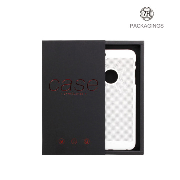 Black drawer mobile phone case packaging