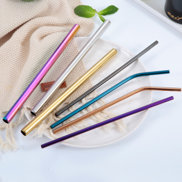 wholesale stainless steel eco drinking straws logo