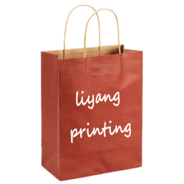 Hot sale kraft paper bag garment shopping bag