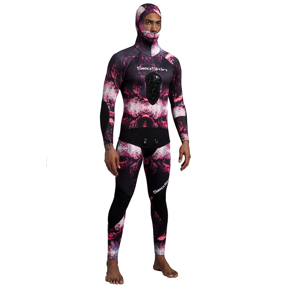  Seaskin Two Pieces Camo Wetsuit 
