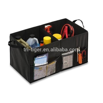 Car Trunk Multifunction Organizer Foldable Collapsible Bag Storage Folding Black