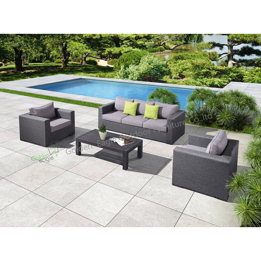 Garden Aluminum 4 Piece Sofa Chat Set