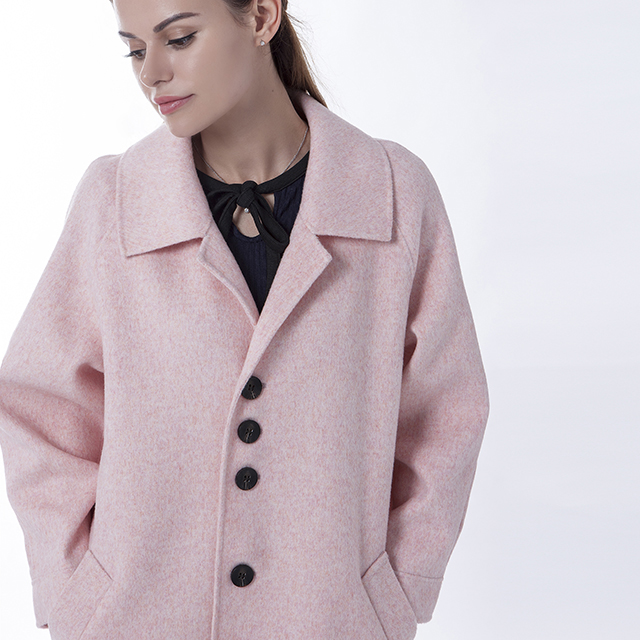 New pink cashmere overcoat