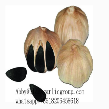 Elegant wrapped whole black garlic