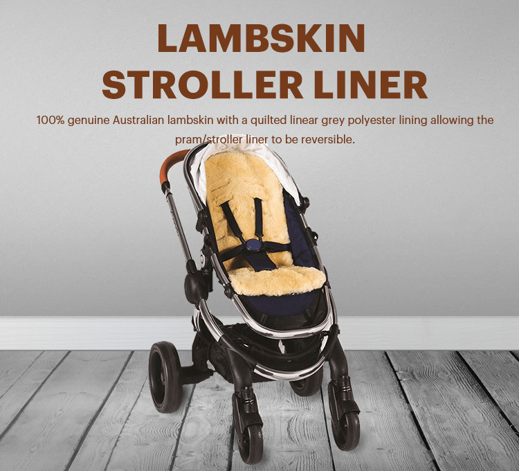  Natural Sheepskin Pushchair Liner