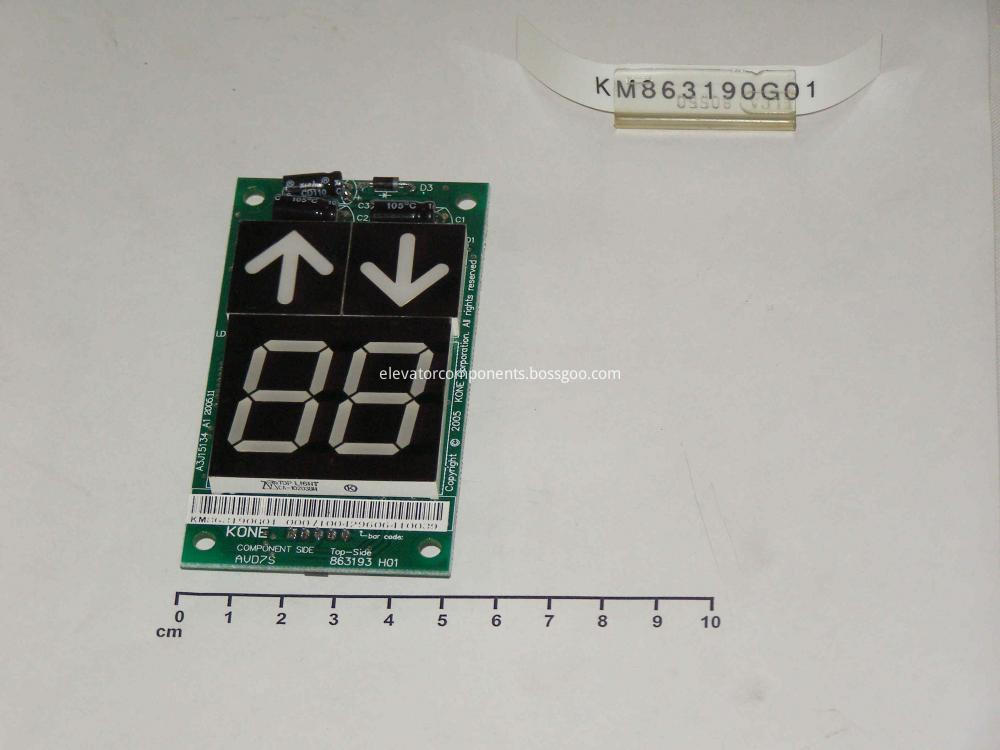 KONE Lift LOP Seven Segment Code Display Board KM863190G01