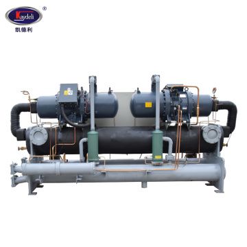 Twin head water cooled screw chiller