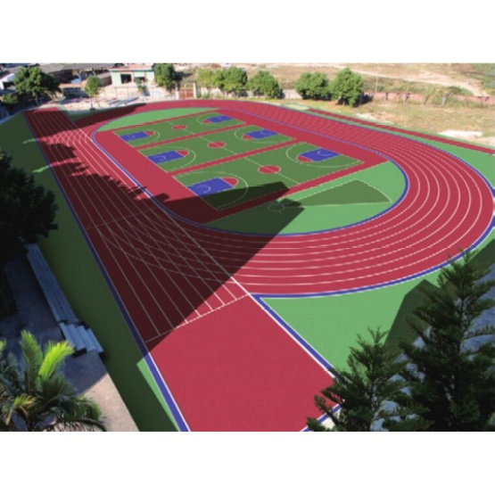All Weather IAAF Certified 5:1 Pavement Materials  Courts Sports Surface Flooring Athletic Running Track