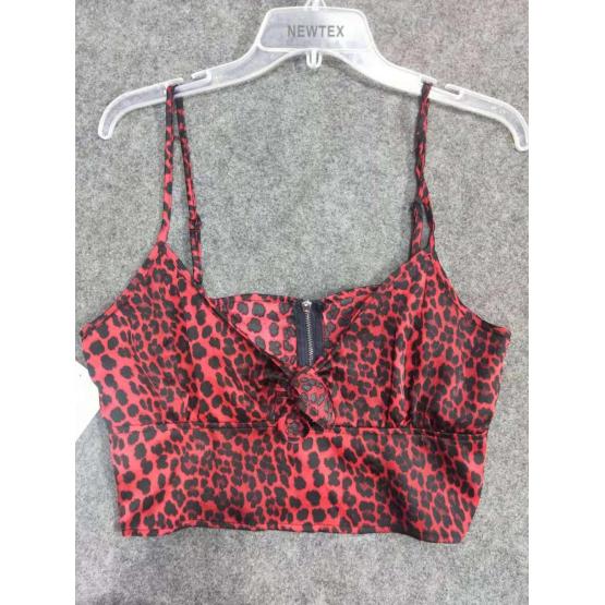 Ladies Smocking Leopard Print Top