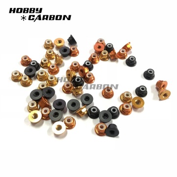 M3 red aluminum self lock nuts for drone